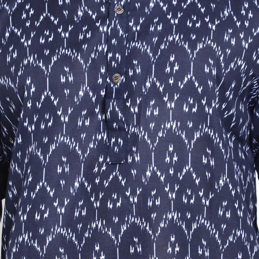 Men's Kurta, Navy Blue, large image number null